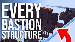 Every Structure and Treasure Room in the Bastion Remnants Minecraft 116 [upl. by Nnaecyoj]