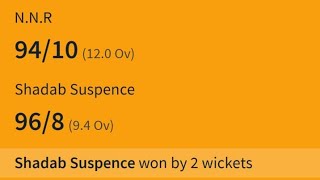 🛑 LIVE CRICKET MATCH SADDAM CUP  NNR VS S S [upl. by Miltie]