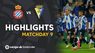 Resumen de RCD Espanyol vs Cádiz CF 20 [upl. by Ecraep]