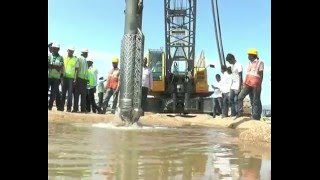 WORKS OF POLAVARAM PROJECT IN RIVER GODAVARITeam Telugu News [upl. by Eesdnil]