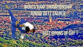 Best ippons in day 1 of World Judo Championship Juniors 2017 Zagreb [upl. by Gnirol]