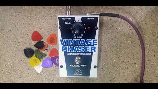 Behringer VP1  Vintage Phaser  Phase Shifter   PEDAL DEMO  No Talking [upl. by Betz]