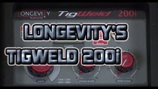 LONGEVITY TIGWELD 200i  200 AMP DC TIG STICK WELDER REVIEW AND SETUP [upl. by Nitsirt]