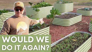 Our Raised Bed Gardening Journey Lessons Learned [upl. by Einiffit349]