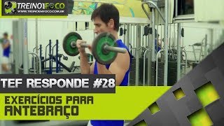 Treino em FOCO Responde 28  Exercícios para o Antebraço [upl. by Reivilo]