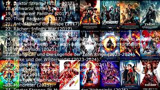 Wie man die Marvel Filme der Reihe nach ansieht – chronologische Reihenfolge [upl. by Eldreeda827]