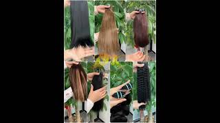 DK HAIR seamless pu clip ins hair extensions [upl. by Brade]