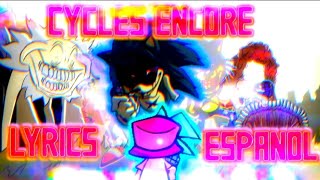 cycles encoreSandi mix lyrics español fnf sonicexe 30 [upl. by Eudo]