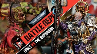 3000 POINTS Giant Ork Waaaagh vs Custodes amp Astra Militarum  Warhammer 40k Battle Report [upl. by Markos]