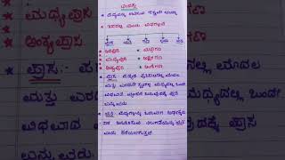 kannada grammarKannada grammar chandassuchart chandassu vidhagalu Kannada grammar classes 10 [upl. by Ettelrahc]