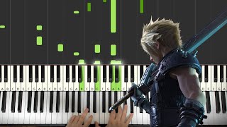 Final Fantasy 7 Remake  Main Theme Piano Tutorial Lesson [upl. by Ecirtap]