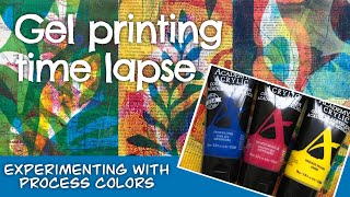 Gel Printing Time Lapse Process Colors [upl. by Arreyt729]