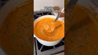 Tomato Tortellini Soup ASMR ☺️🍅🍜 cozy easy and delicious soupseason recipe shorts [upl. by Arun474]