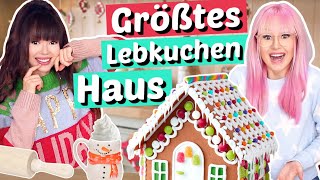 Komplett Chaos 💥 Wir backen das GRÖSSTE Lebkuchenhaus der WELT  ViktoriaSarina [upl. by Absalom]