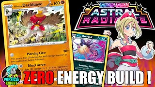 Hisuian DECIDUEYE  OVERQWIL  ZERO Energy Build  Pokemon ASTRAL RADIANCE PTCGO Gameplay [upl. by Gemperle]