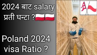 poland 2024 wages  poland 2024 visa ratio  poland salary per hour  poland information [upl. by Atsillak]