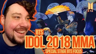 Mikey Reacts to IDOL Special Stage BTS focus 2018 MMA  BTS 방탄소년단 [upl. by Omidyar708]