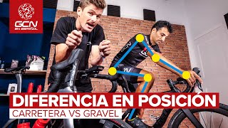 Gravel VS Carretera  Diferencia en las POSICIONES de cada Bici [upl. by Durwood]