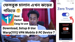 How to Download Setup and Use WARP 1111 VPN for Mobile and PC  Easy Guide 2024 [upl. by Ailasor413]