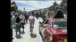 Mont VentouxTour De France 2000  English Commentary [upl. by Ynnaf]