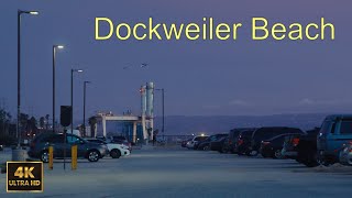 Relaxing scenery of Dockweiler Beach Parking Lot Playa Del Rey California  ASMR 4K [upl. by Wiggins]