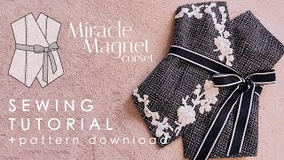 DIY Easy Wrap Corset Belt With Boning Sewing Tutorial  Pattern Download Miracle Magnet [upl. by Cire]