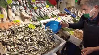 FISH MARKET IN Kadıköy WALK AROUND ISTANBUL [upl. by Bisset]