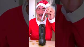 Nonomen funny video😂😂😂  Coke amp Mentos Challenge💪🎅  We Wish You a Merry Christmas christmas2022 [upl. by Aoket]