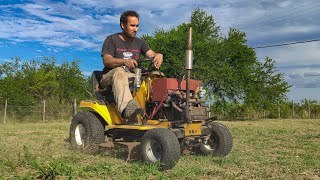 Fuimos a CORTAR PASTO con el TRACTORCITO 🚜 y casi corta BIELA 😅 [upl. by Read]