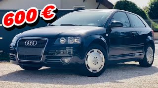 J’ACHÈTE UNE AUDI A3 8P A 600 €  169000 km [upl. by Auroora378]