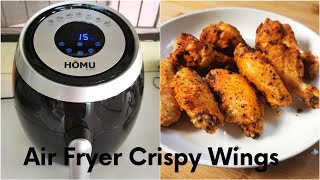 Easy Delicious Air Fryer Crispy Chicken Wings [upl. by Alyekahs]