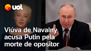 Putin matou meu marido diz viúva do opositor russo Alexei Navalny veja declaração [upl. by Alanah]