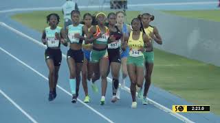 CARIFTA50 1500m U20 Girls Final  SportsMax TV [upl. by Aitahs]