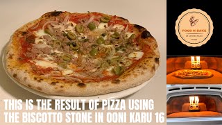 This is the result of PIZZA using the BISCOTTO STONE in OONI KARU 16 [upl. by Tedman]