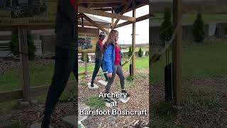 Archery at Barefoot Bushcraft archery bowandarrow barefootbushcraft recurvebow arrow niagara [upl. by Ahsert]