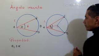 2 Ángulo inscrito en una circunferencia [upl. by Yrdnal]