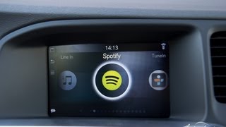 Volvo Sensus Connected Touch Test Spotify Webbrowser TuneIn Radio [upl. by Yorztif]