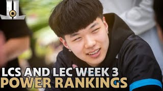 LCS and LEC Week 3 Summer Split Team Power Rankings [upl. by Benedix]