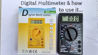 How to use Digital Multimeter in English [upl. by Ynohta]