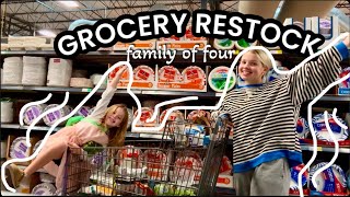 restock our groceries with us  how we save money on groceries as a family of four [upl. by Ahsiad]