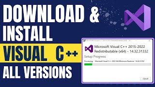 How to Download amp Install Visual C redistributable in Windows [upl. by Eerised]