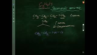 C3H9N amine isomers [upl. by Naawaj]