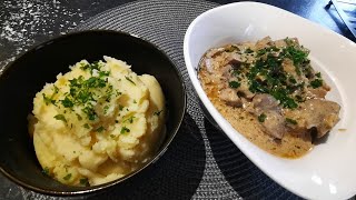 rognons de veaux à la crème et moutarde accompagné avec ca purée maison soyeuse un délices 😋 ❤️ 😋 [upl. by Akkin]