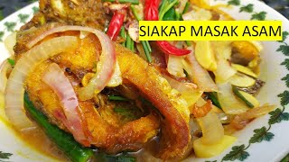 Resepi Ikan Siakap Masak Asam Jawa  Ikan Masak Asam Mudah dan Simple [upl. by Ares837]