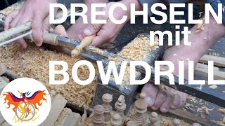 Drechseln mit Bowdrill  So einfach kann drechseln sein [upl. by Osicran]