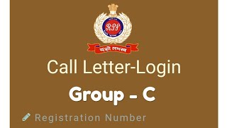 RPF Group C Admit Card Print  RPF Group B Print Application  RPF Group C Check Status [upl. by Reisch]