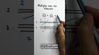 Multiplier avec des bâtonnets astuces maths mathtrick mathseducation mathstricks [upl. by Enived943]