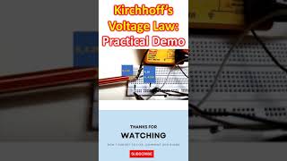 Kirchhoff’s Voltage Law Practical Demo [upl. by Arnon]