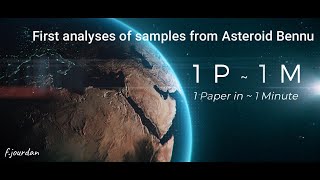 The first series of analyses of samples from Asteroid Bennu [upl. by Ysus]