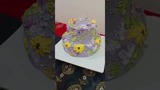 Palette knife painted cake [upl. by Teleya]